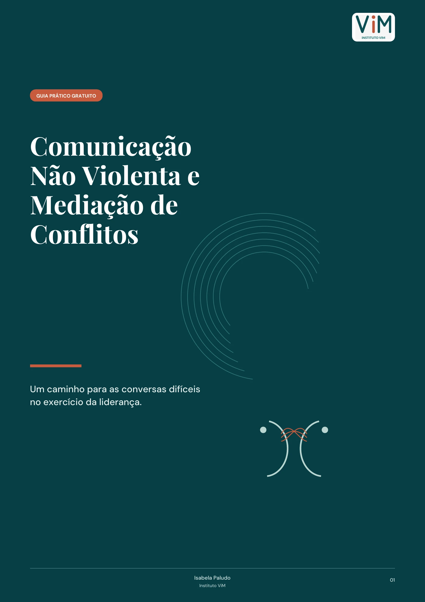 Capa do guia Comunicação Não Violenta e Mediação de Conflitos